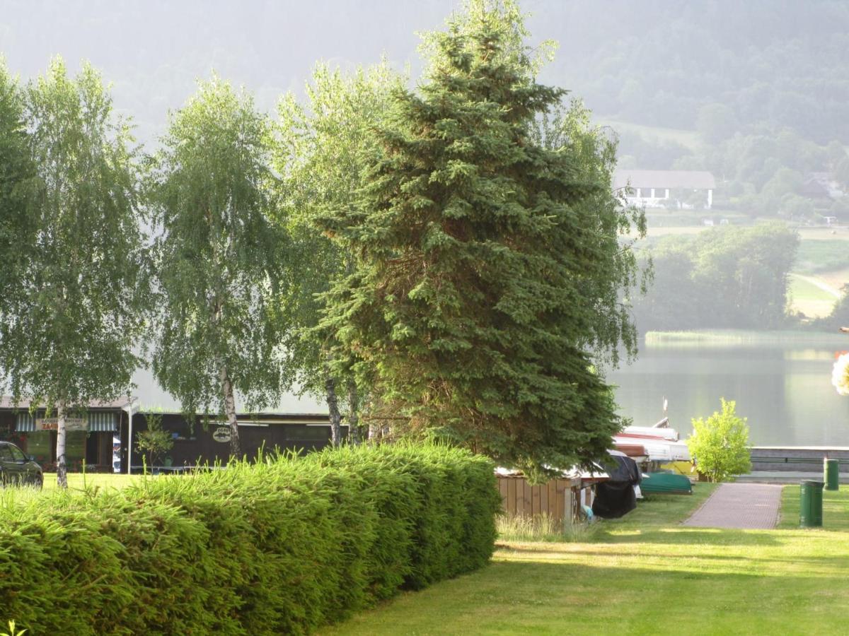 Kaernten Ossiacher See Apartment Zwei Zimmer Ferienwohnung Direkter Seezugang Strand Beheizte Schwimmhalle Bodensdorf Eksteriør bilde